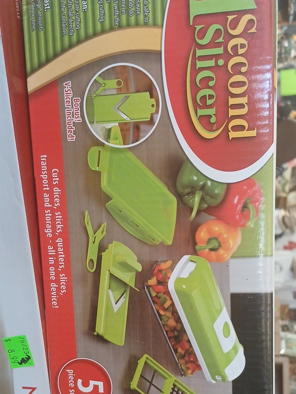 r Green Multi-Function Vegetable Slicer